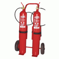 Hasiaci prístroj CO2 s náplňou hmotnosti 20 kg.